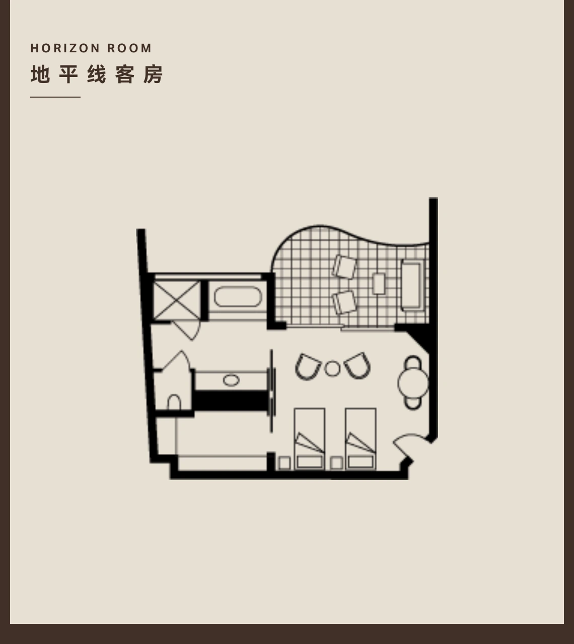 地平线客房平面图