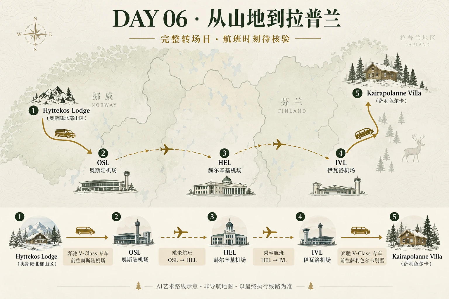 第6天行程动线示意图