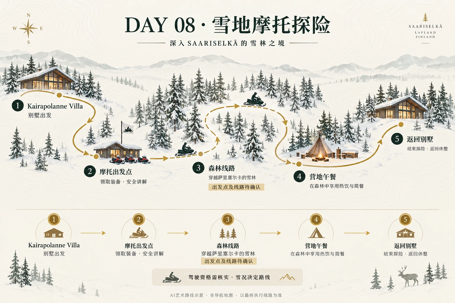 第8天行程动线示意图