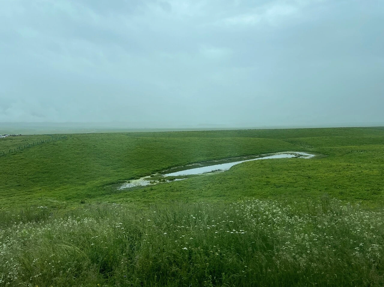 那拉提河谷草场与溪流