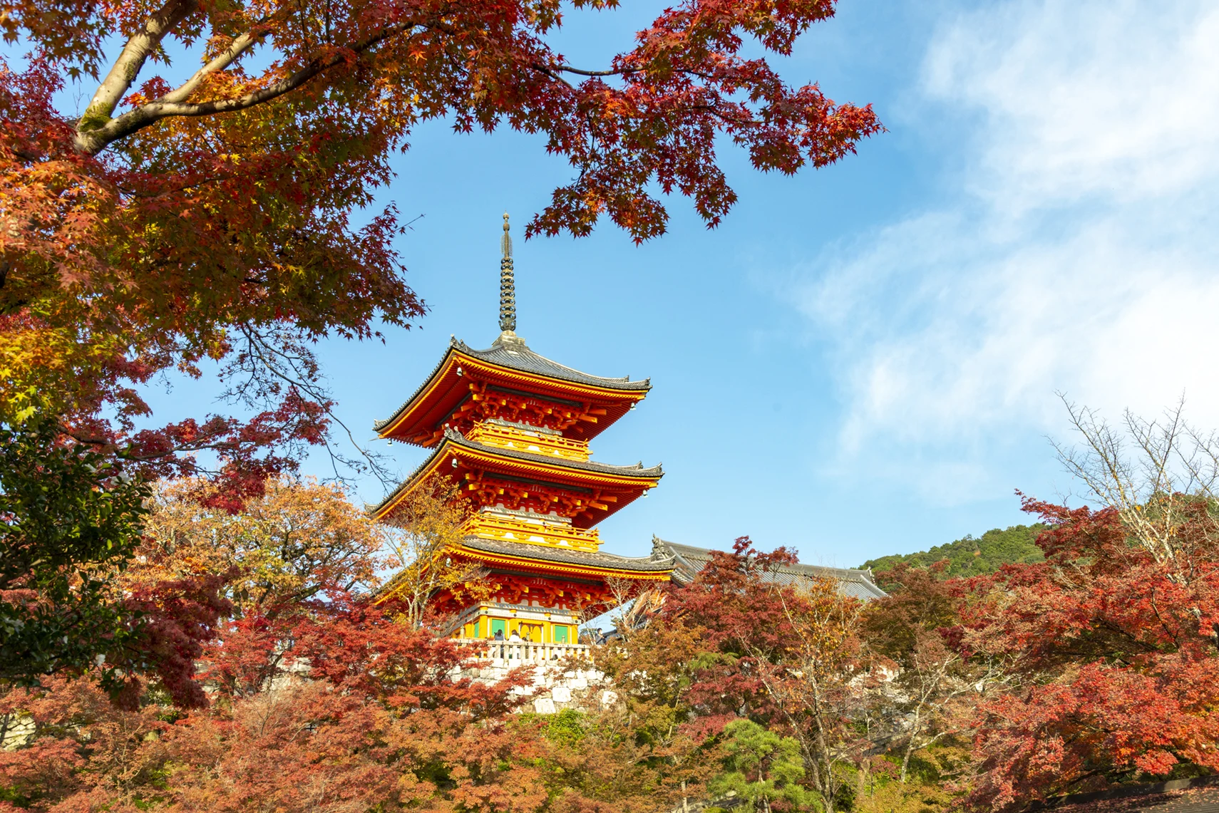 京都清水寺三重塔